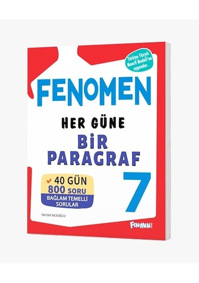 Fenomen Okul 2027 7. Sınıf Paragraf Her Güne Bir Soru Bankası Maarif Model