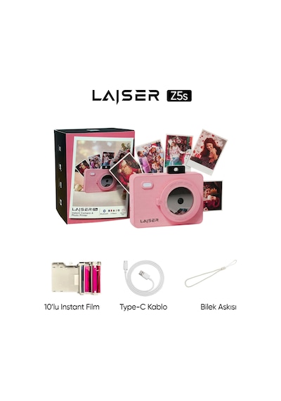 Laiser Z5S İnstant Kamera Ve Fotoğraf Yazıcısı - Şipşak Fotoğraf Makinesi