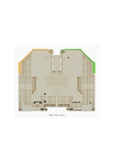 WEIDMULLER W 1037300000, PE terminali, Vidalı bağlantı, 95 mm², 11400 A (95 mm²), Yeşil/sarı