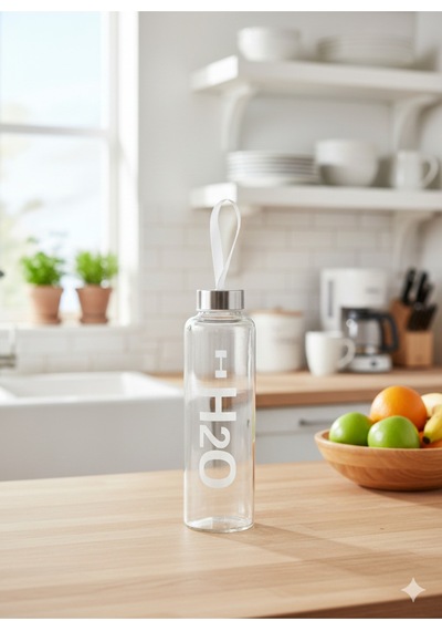 H2o Metal Kapaklı Matara 500 Ml Beyaz