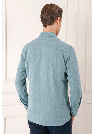 Efor Slim Fit Düğmeli Yaka %100 Pamuk Klasik Yeşil Gömlek Gk 723 Yeşil Efor Slim Fit Düğmeli Yaka %100 Pamuk Klasik Yeşil Gömlek Gk 723 Yeşil
