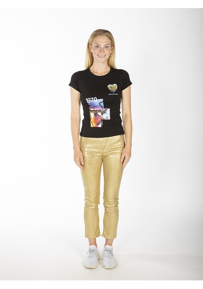 ROBERTO CAVALLI  Kadın T'shirt RRC5495L Siyah