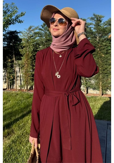 Rabia Şamlı Yaren Üçlü Takım Bordo Çok Renkli