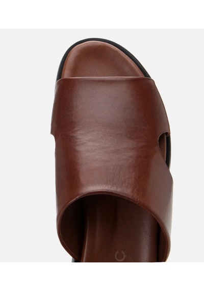 Hotiç Erkek Deri Kahverengi Terlik 02teh306080a480 Kahve-brown Kahverengi
