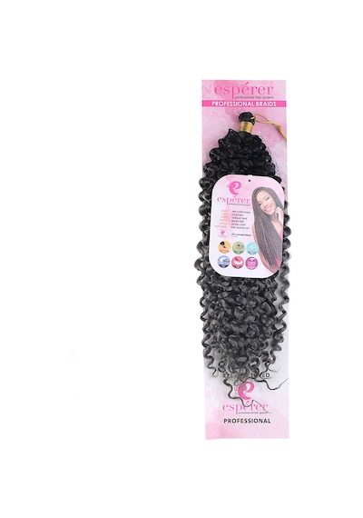 Afro Dalgası / Siyah Koyu Gri Ombreli - Uxfo-462603 Çok Renkli
