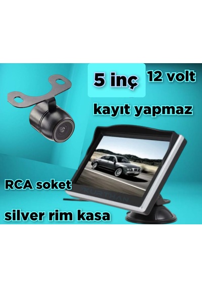 5'' Ekran + 1 Tane Kelebek Kamera Seti 12 Volt Kayıt Yapmaz