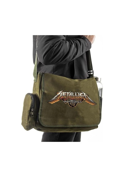 Metallica Asia Tour Baskılı Postacı Çantası