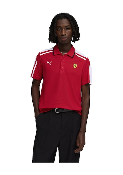 Puma Ferrari Mt7 Erkek Kırmızı Günlük Stil Polo Yaka T-shirt 63583102 Kırmızı