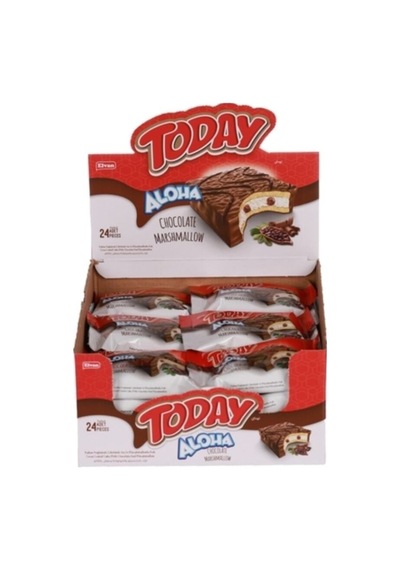 Aloha Çikolatalı Marshmallowlu 35 Gr. 24 Adet (1 Kutu)