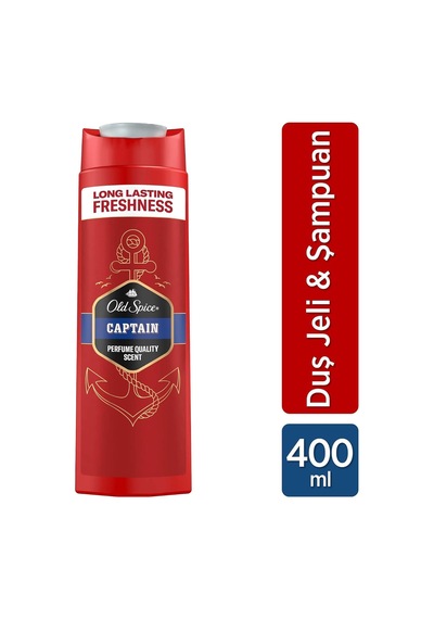 Captain Erkekler İçin Duş Jeli Ve Şampuan 400 Ml Diğer
