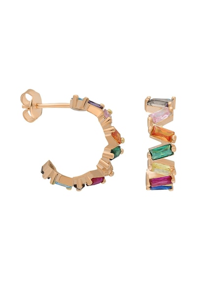Renkli Baget Shift Küpe 718870 Rose