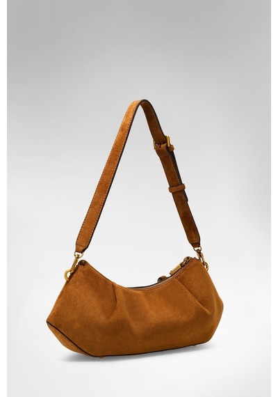 Guess Allegra Süet Kadın Omuz Çantası Hwsg2237180 Taba