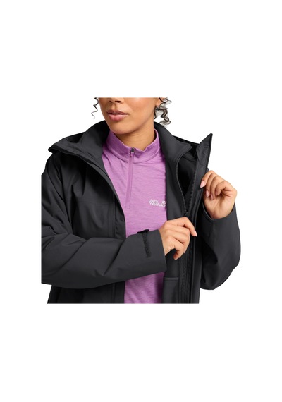 Jack Wolfskin Moonrise 2 3in1 Kadın Mont C-jaca66361b30v37 Siyah
