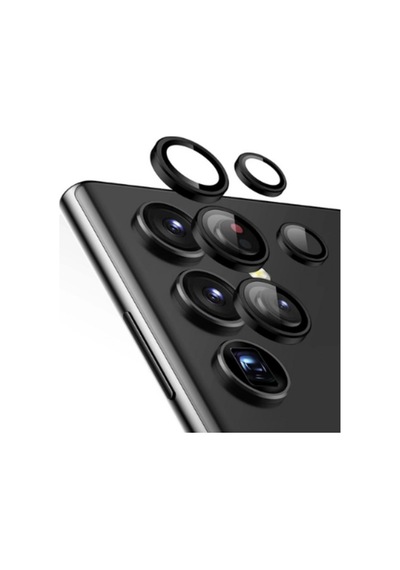 Samsung Uyumlu S 24 Ultra Kamera Koruma Lensi Siyah