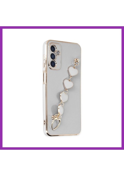 Bezos Samsung Galaxy A14 4g Kılıf Esila Silikon - Beyaz Bty