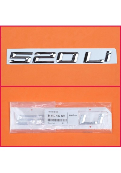 520li Bagaj Yazısı Krom 170mm 51147223497