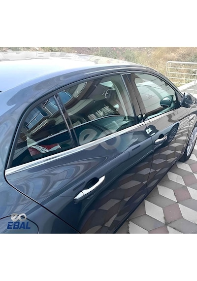 Ebal Oto Aksesuar Krom Cam Çıtası 6 Parça 2015 Ve Üzeri P.çelik Renault Megane 4 Sedan İle Uyumlu