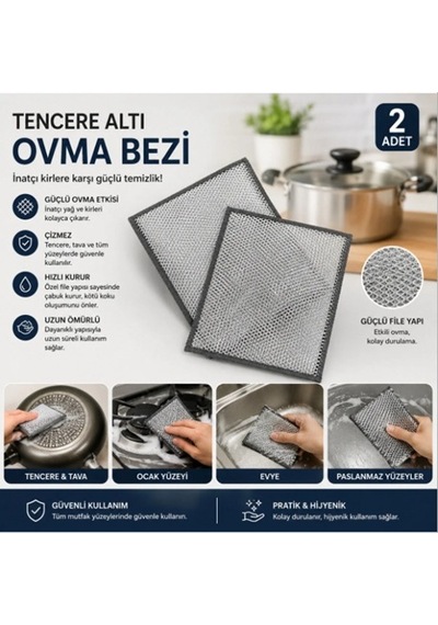 Ovma Bezi Bulaşık Yıkama Bezi 2 Adet