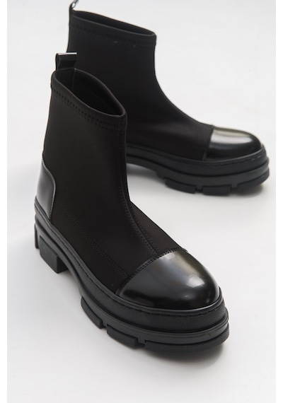 Luvishoes Bendıs Siyah Scuba Kadın Bot Siyah