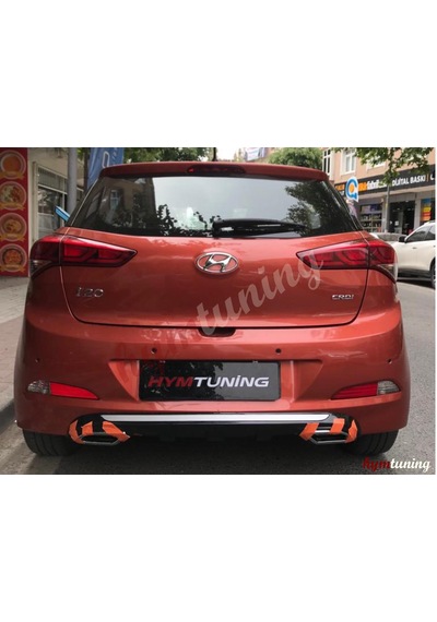 Hyundai İ20 Difüzör Arka Tampon Eki Egzoz Görünümlü Düfüzör