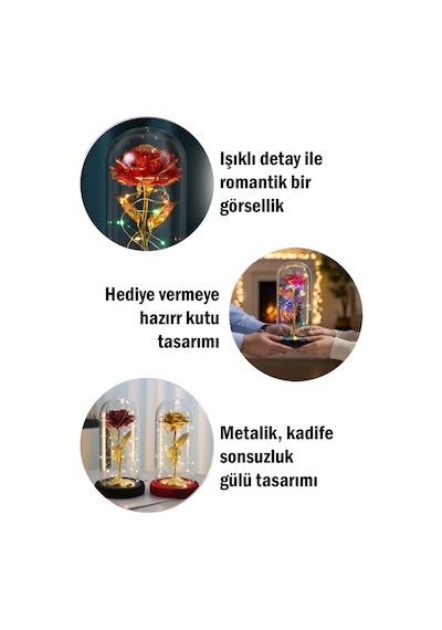 Metalik Kadife Sonsuzluk Gülü Işıklı Şeffaf Kutulu Dekoratif Gül Aranjmanı Hediye Kutusu İçerisinde Romantik Ve Şık Görünümlü Ömürlük Yapay Gül Aksesuarı Sevgililer Günü Ve Özel Günler İçin Diğer Metalik Kadife Sonsuzluk Gülü Işıklı Şeffaf Kutulu Dekoratif Gül Aranjmanı Hediye Kutusu İçerisinde Romantik Ve Şık Görünümlü Ömürlük Yapay Gül Aksesuarı Sevgililer Günü Ve Özel Günler İçin Diğer