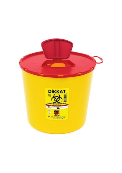 Telkar Tıbbi Atık Kutusu - Tıbbi Atık Kovası 5 Litre 10 Adet