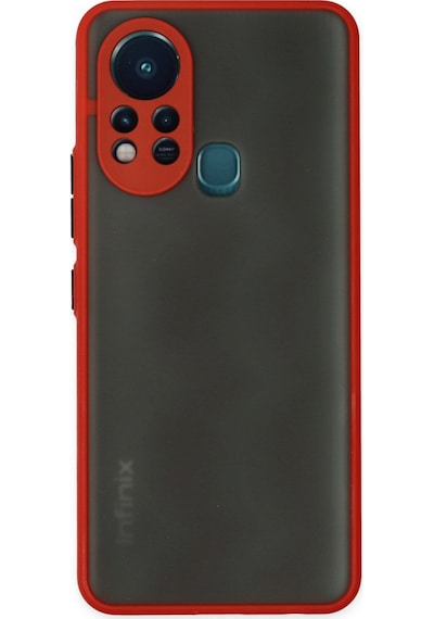 İnfinix Hot 11s Uyumlu Kılıf Montreal Silikon Kapak - Kırmızı