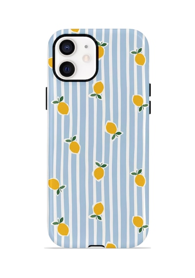 Apple iPhone Uyumlu 11 Vorian Çift Katmanlı Kılıf Tiny Lemon Rain