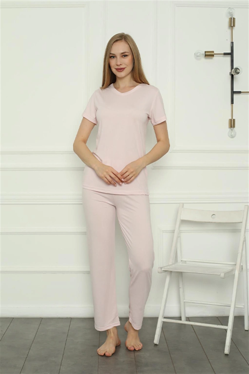 Akbeniz Kadın Penye Pijama Takım 4157 Pembe