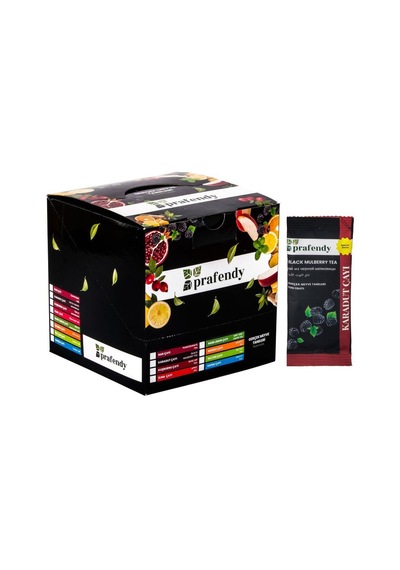 Prafendy Karadut Çayı Gerçek Meyve Taneli Tek İçimlik 20 x 15 G