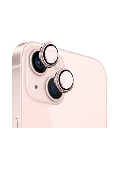 Safeus Safir Temperli Kamera Lens Koruyucu Apple Uyumlu iPhone 13 Ve Mini İle Pembe