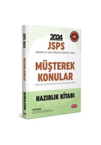Data Yayınları 2024 JSPS Jandarma ve Sahil Güvenlik Personeli Sınavı Müşterek Konular Hazırlık Kitabı