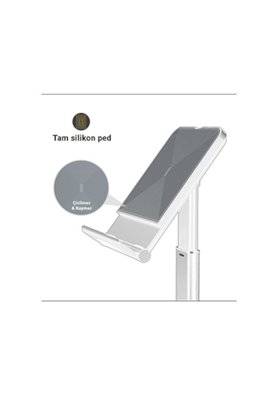 Mühlen T43 Ayarlanabilir Ergonomik Telefon Tablet Standı White