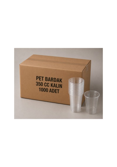 350 Cc Pet Bardak 1000 Adet Kalın 12 Oz Şeffaf Plastik Bardak - 913544480 Diğer