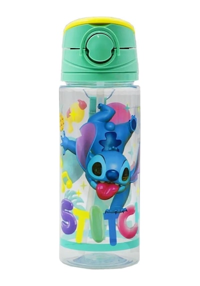 Stitch Matara 500 Ml - Çocuk Suluk, Matara, Pipetli Suluk, Askılı Suluk Stitch Matara