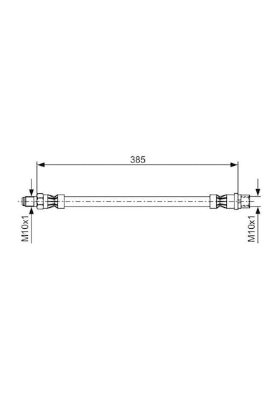 Bosch Fren Hortumu On Mercedes W202 S202 W203 S203 Cl203 C208 C209 W204 W210 S210 C207 R171 R172 Bosch 1987476439 A2044280435
