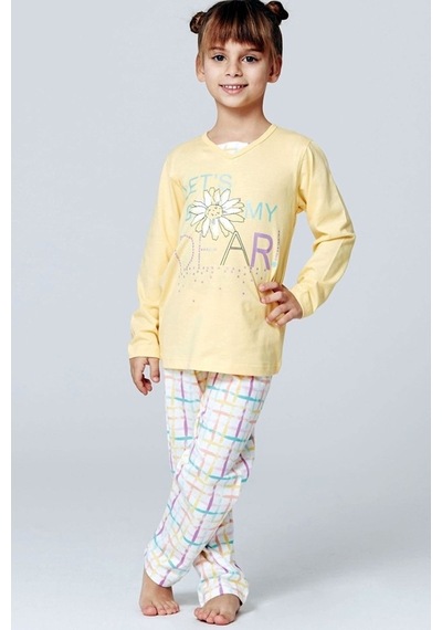 Roly Poly Kız Çocuk V Yaka Pijama Takım (2853) (1-4 Yaş)