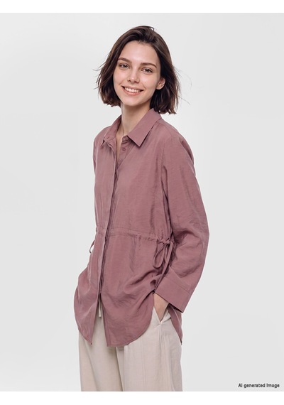 Lcw Modest Bordo Modal Karışımlı Kadın Gömlek Tunik