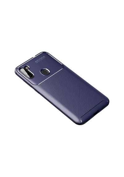 Newface Samsung Galaxy A11 Kılıf Auto Focus Karbon Kapak - Lacivert