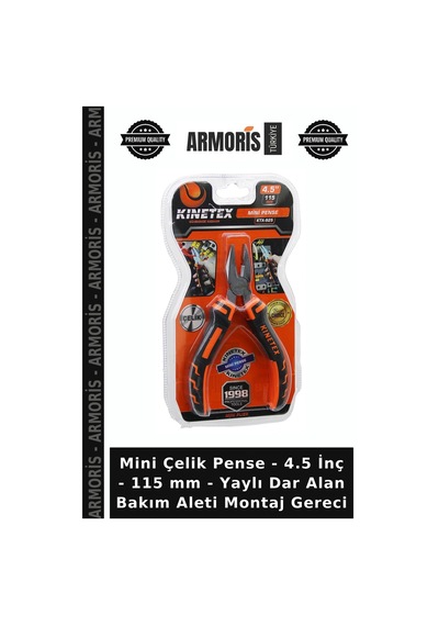 Mini Çelik Pense - 4.5 İnç - 115 Mm - Yaylı Dar Alan Bakım Aleti Montaj Gereci