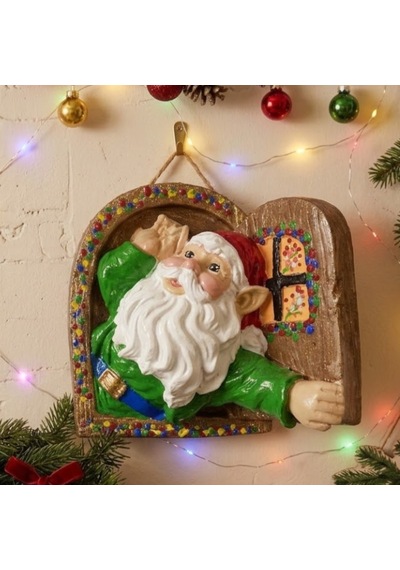 Noel Cam Cüceleri Gabo Yeni Yıl Dede Nine Yılbaşı Dekor O112 2 Li