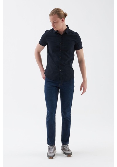 LOFT Regular Fit Erkek Gömlek K.kol Lf2024492 Q1.v1 Lacivert