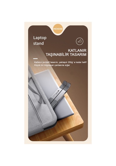 N3v2 Alüminyum Katlanabilir-taşınabilir, Çift Katman Ayarlı Laptop Bilgisayar Standı- Uzay Gri