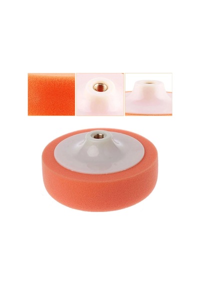 Pasta Polisaj Süngeri M-14 Bağlantılı Oto Araba Parlatma Pedi Sünger Araba Parlatıcı 150mm