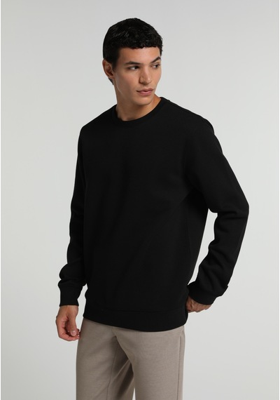 Colin's Colins Regular Fit Yuvarlak Yaka Düz Erkek Siyah Sweatshirt Cl1082264 Q1.v2 Blk