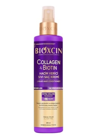 Bioxcin Collagen & Biotin Ekstra Hacim Sıvı Saç Kremi 200 Ml - İnce Ve Seyrek Saçlar