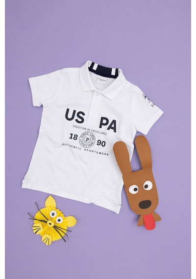 U.S. Polo Assn. Erkek Çocuk Beyaz Polo Yaka Tişört 50281550-VR013 U.S. Polo Assn. Erkek Çocuk Beyaz Polo Yaka Tişört 50281550-VR013