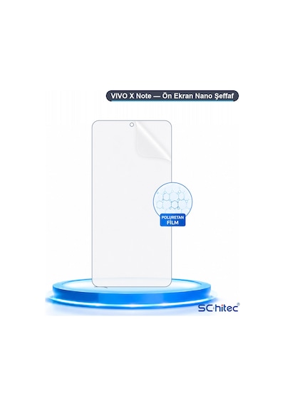 Vıvo X Note Uyumlu Ön Yüzey Nano Şeffaf Hidrojel Ekran Koruyucu 05326462