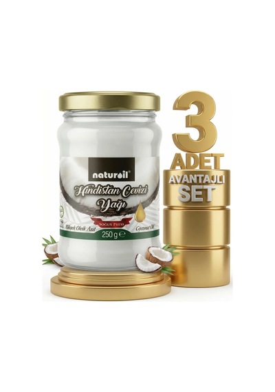 Naturoil Hindistan Cevizi Yağı 3x250 Gr