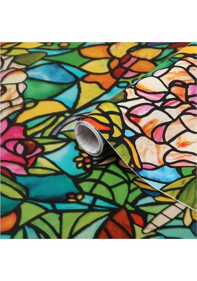 Lexroo Yapışkanlı Folyo, Vitray Amazon, 45x200 Cm Standart